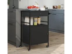 vidaxl Carrinho de cozinha 56x43x89,5 cm derivados de madeira^ Móvel De Arrumação