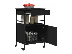 vidaxl Carrinho de cozinha 56x43x89,5 cm derivados de madeira^ Móvel De Arrumação