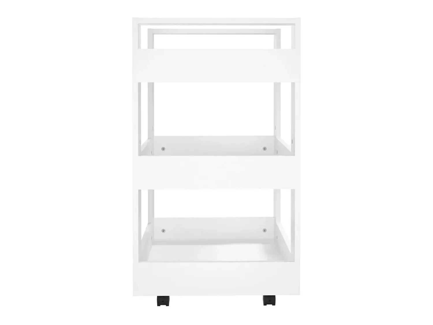 Móvel De Arrumação|vidaxl Carrinho de cozinha 60x45x80 cm derivados de madeira Branco