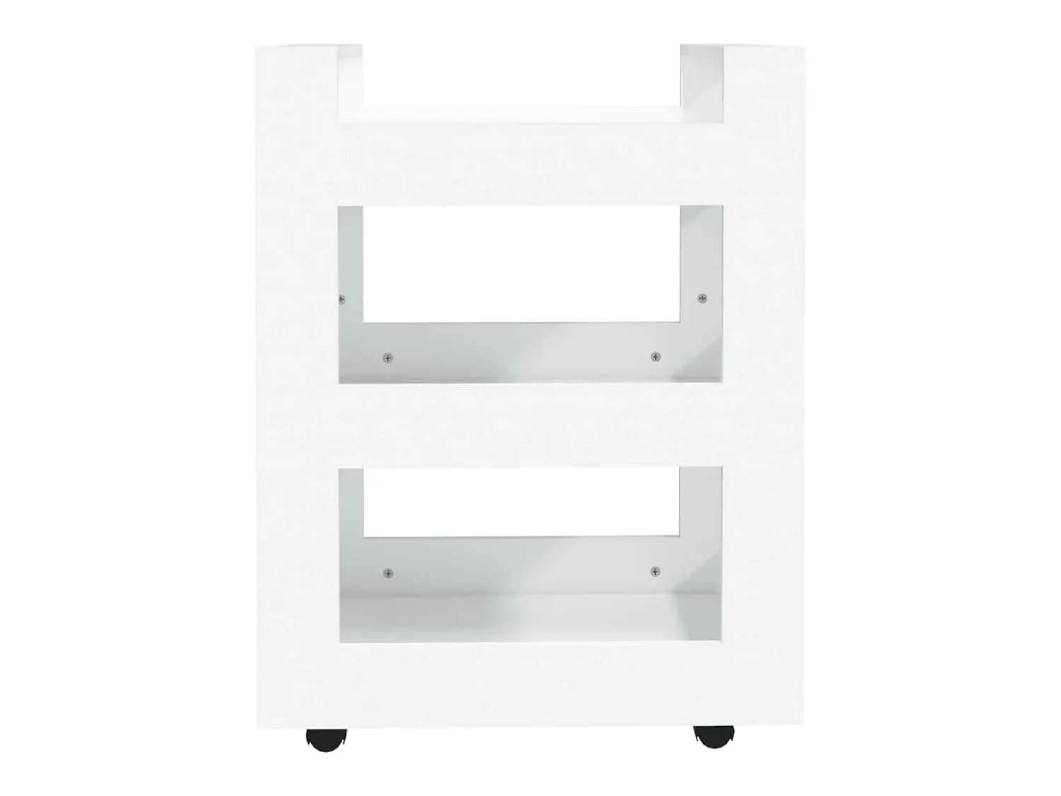 Móvel De Arrumação|vidaxl Carrinho de cozinha 60x45x80 cm derivados de madeira Branco