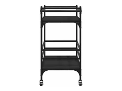 Móvel De Arrumação*vidaxl Carrinho de cozinha 82x40x78,5 cm derivados de madeira Preto