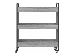 Hot vidaxl Carrinho de cozinha 70x30x82 cm derivados madeira cinza sonoma Cinzento
