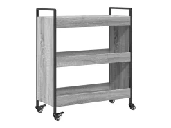 Hot vidaxl Carrinho de cozinha 70x30x82 cm derivados madeira cinza sonoma Cinzento