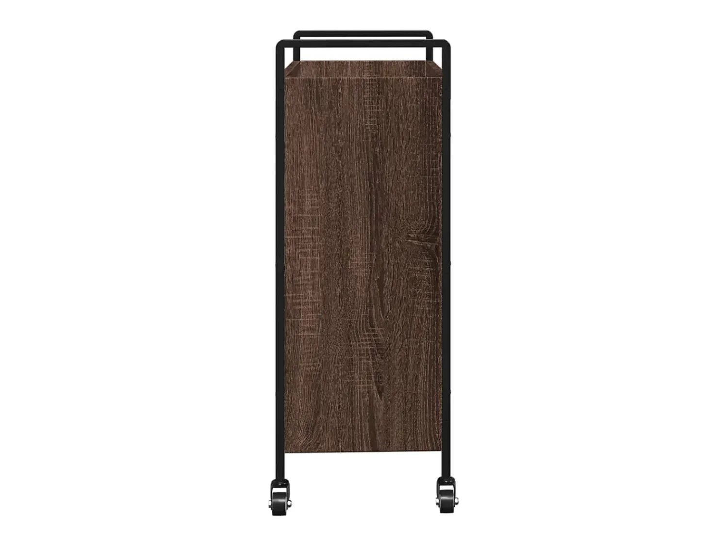 Móvel De Arrumação|vidaxl Carrinho de cozinha 70x30x82cm deriv. madeira carvalho castanho Natural claro