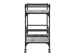 Discount vidaxl Carrinho de cozinha 82x40x78,5cm derivados madeira cinza sonoma Cinzento