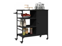 vidaxl Carrinho de cozinha 87,5x38,5x84,5cm derivados de madeira^ Móvel De Arrumação
