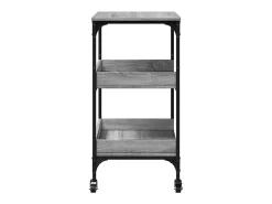 vidaxl Carrinho de cozinha 60x41x80,5cm derivados madeira cinza sonoma^ Móvel De Arrumação