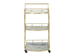Clearance CARRINHO MISTURA DE VIDRO MÁRMORE CM71X45.5X84.5 Multicor