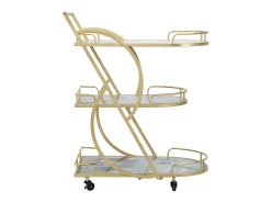 Clearance CARRINHO MISTURA DE VIDRO MÁRMORE CM71X45.5X84.5 Multicor