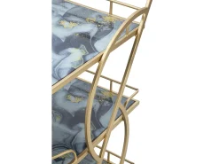 Clearance CARRINHO MISTURA DE VIDRO MÁRMORE CM71X45.5X84.5 Multicor