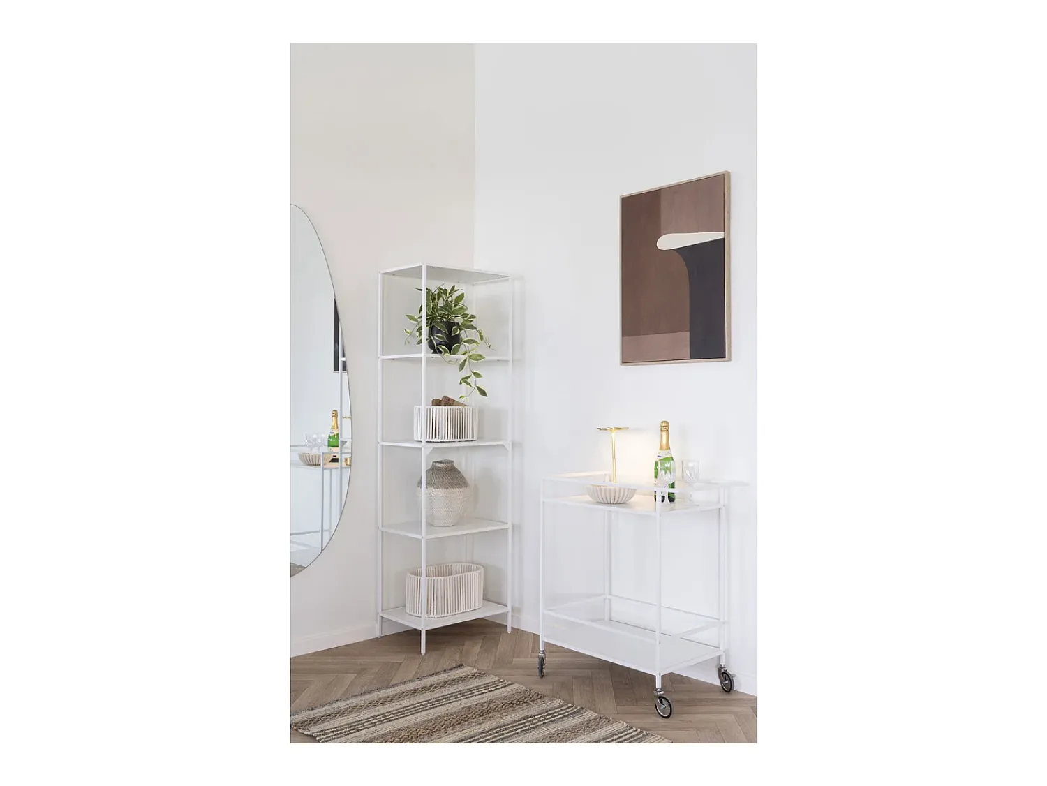 Carrinho Vita, , 68x40x79 cm, Kendra Home^ Móvel De Arrumação