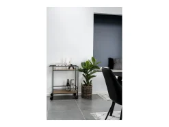 Móvel De Arrumação| Carrinho Vita, Castanho, 68x40x79 cm, Kendra Home Castanho chocolate