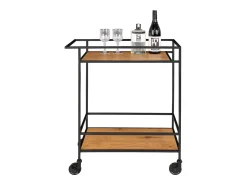 Móvel De Arrumação| Carrinho Vita, Castanho, 68x40x79 cm, Kendra Home Castanho chocolate