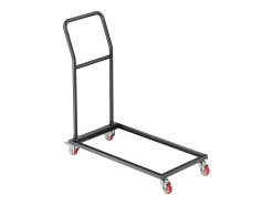 Sale Carro de Serviço Plegável SucceBuy 136 kg para 25 Cadeiras, Armazenamento Vertical em Forma de L Preto