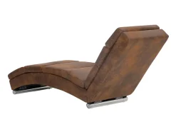 Chaise longue camurça artificial PT146304^ Sofá