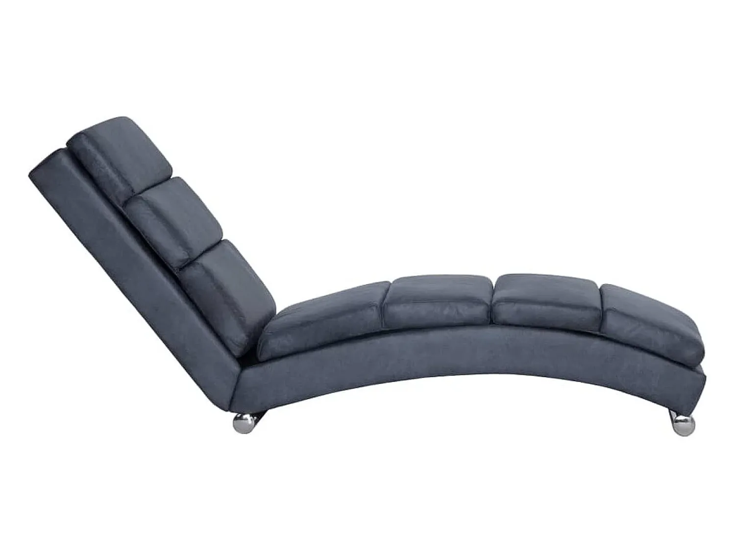 Online Chaise longue camurça artificial PT787067 Cinzento