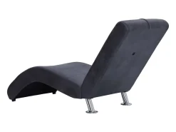 Sale Chaise longue com almofada camurça artificial PT432837 Cinzento