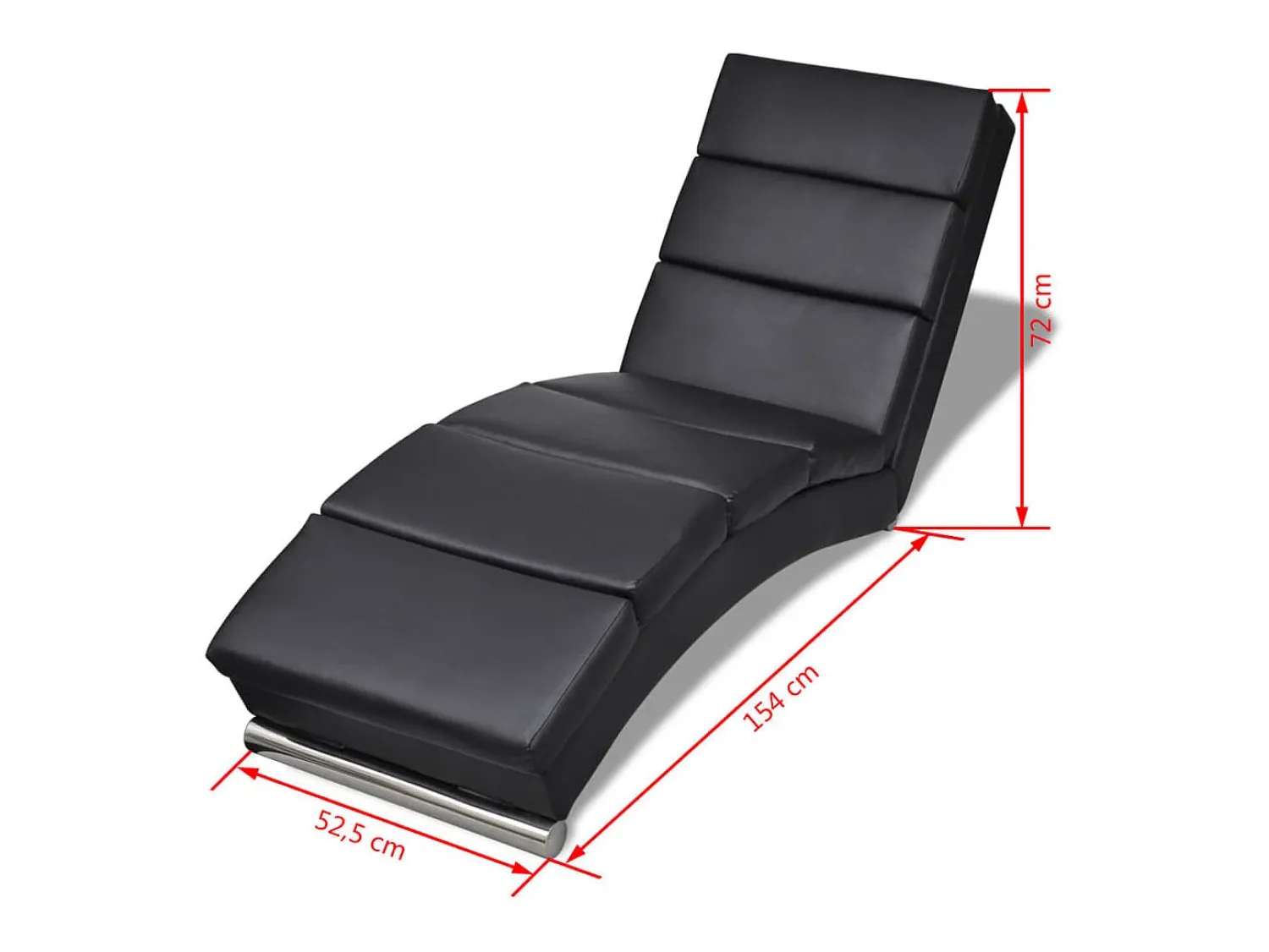 Best Chaise longue couro artificial PT631666 Preto