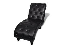 Chaise longue couro artificial PT405136^ Sofá