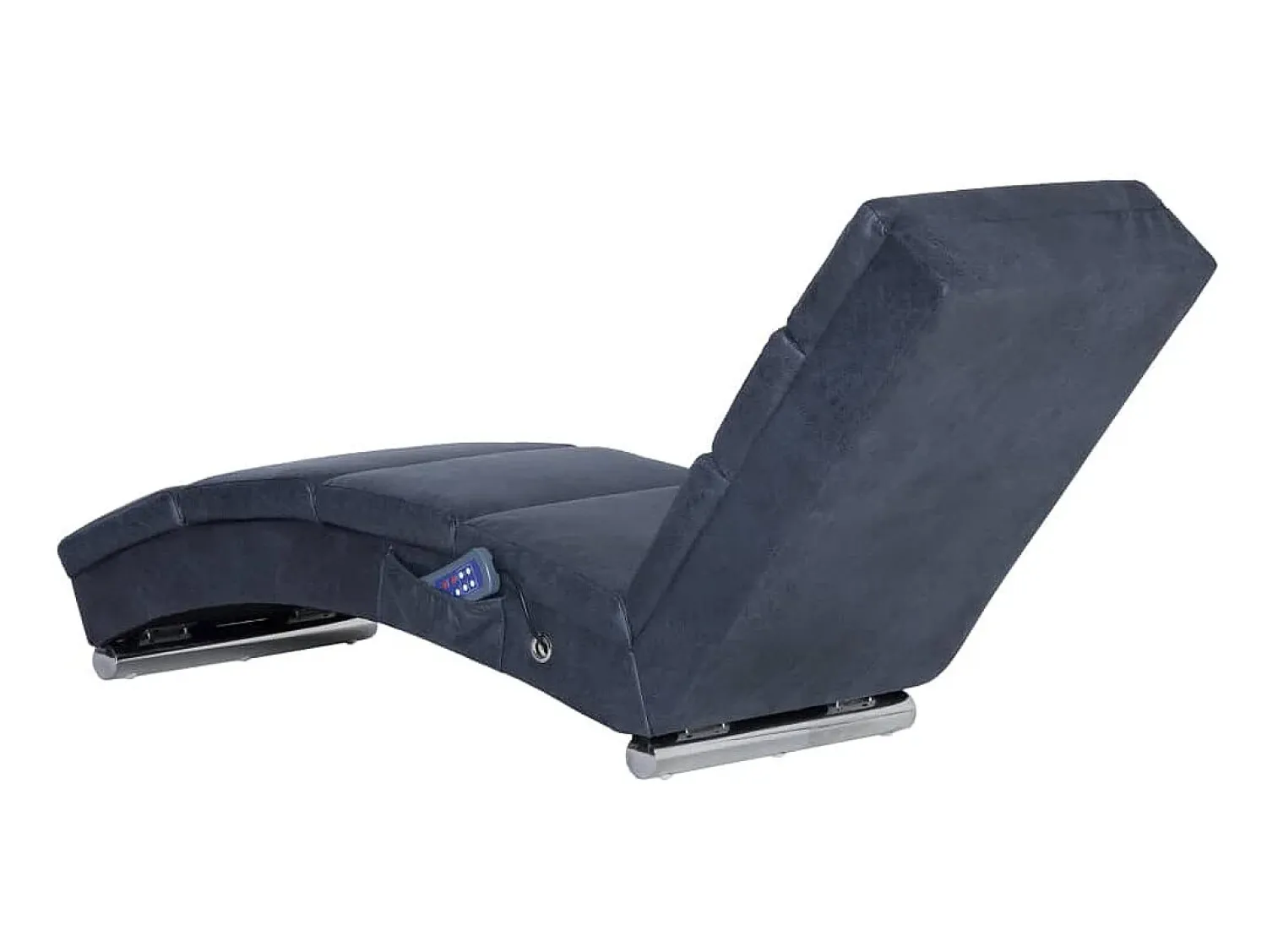Chaise longue de massagens camurça artificial PT474682^ Sofá