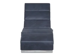 Chaise longue de massagens camurça artificial PT474682^ Sofá