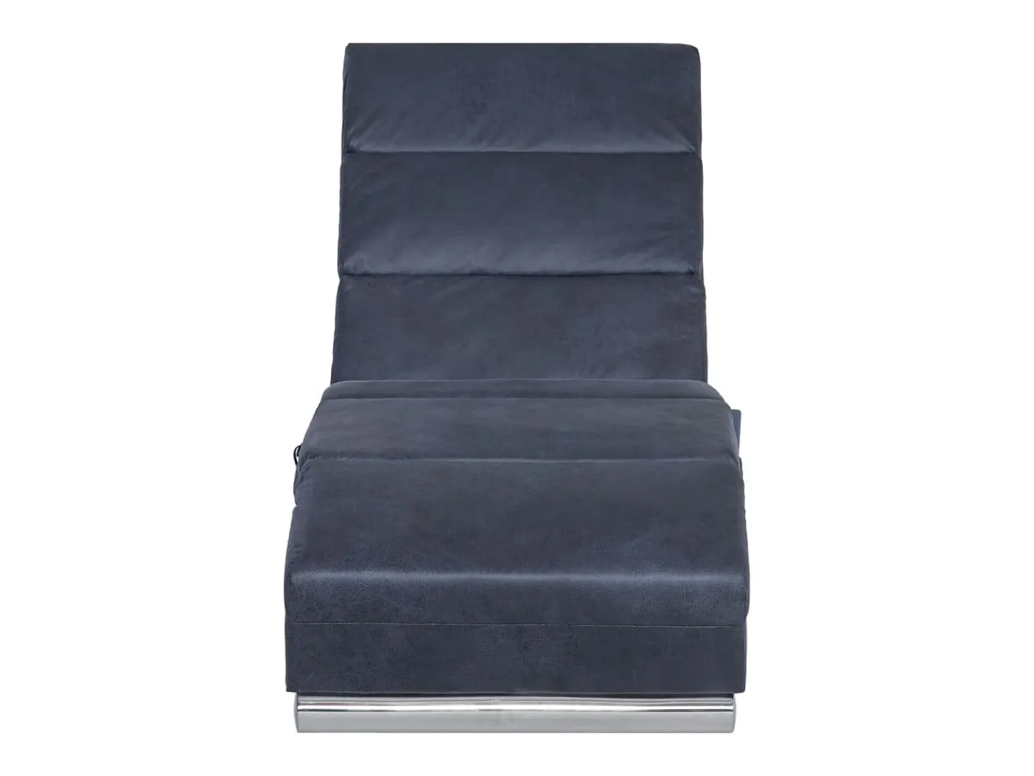 Chaise longue de massagens camurça artificial PT474682^ Sofá