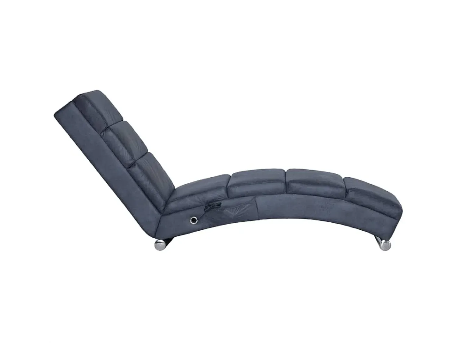 Chaise longue de massagens camurça artificial PT474682^ Sofá