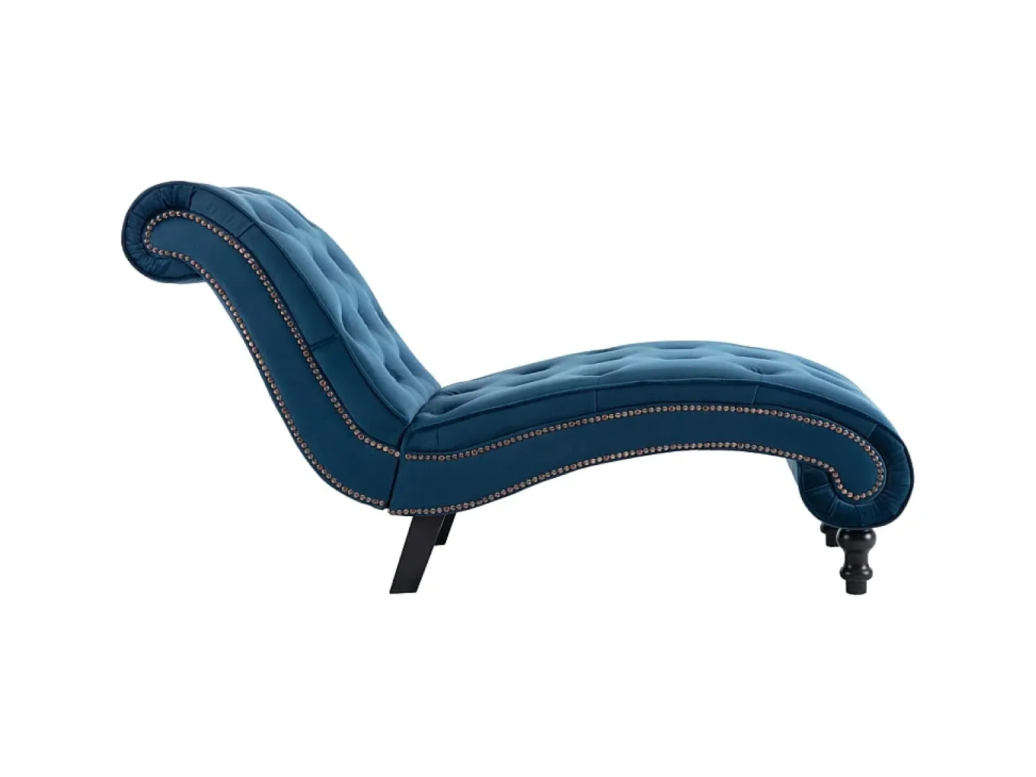 Sofá* Chaise longue em veludo PT524823 Azul