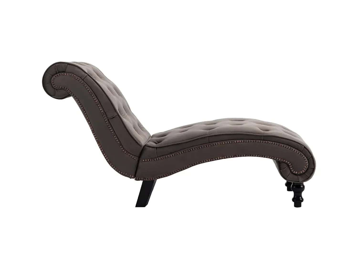 Sofá* Chaise longue em veludo PT463446 Cinzento