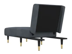 Discount Chaise longue veludo -escuro PT867790 Cinzento
