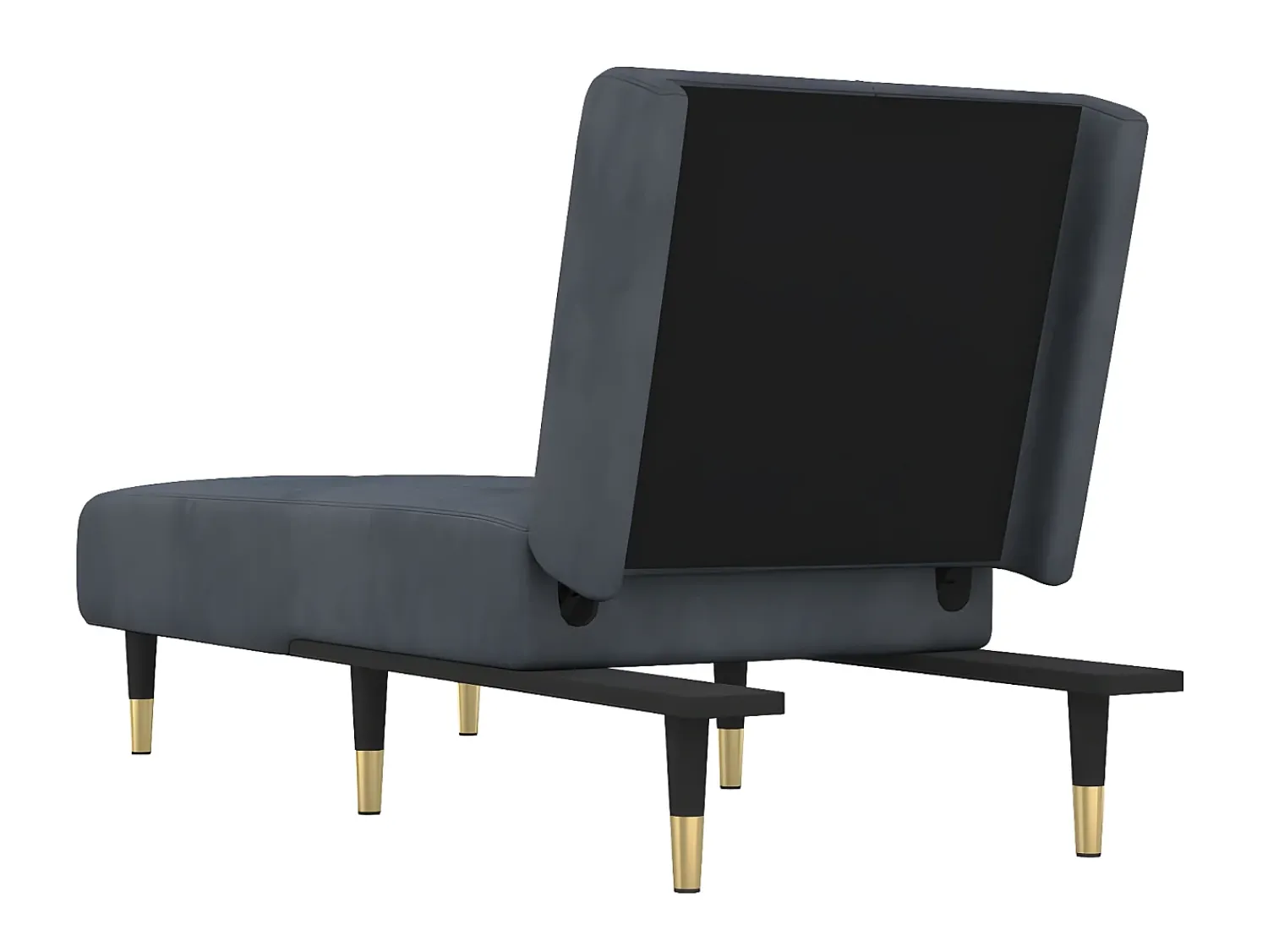 Discount Chaise longue veludo -escuro PT867790 Cinzento