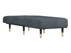 Discount Chaise longue veludo -escuro PT867790 Cinzento