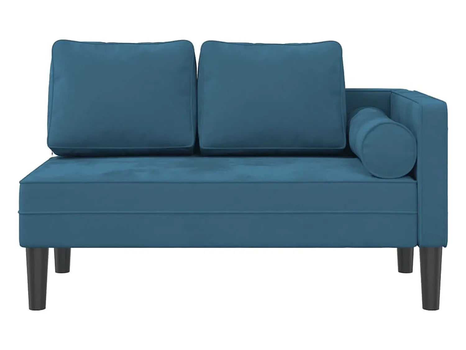 Sofá* Chaise lounge com almofadões veludo PT825002 Azul