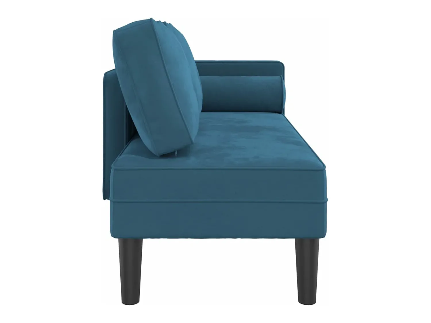 Sofá* Chaise lounge com almofadões veludo PT825002 Azul