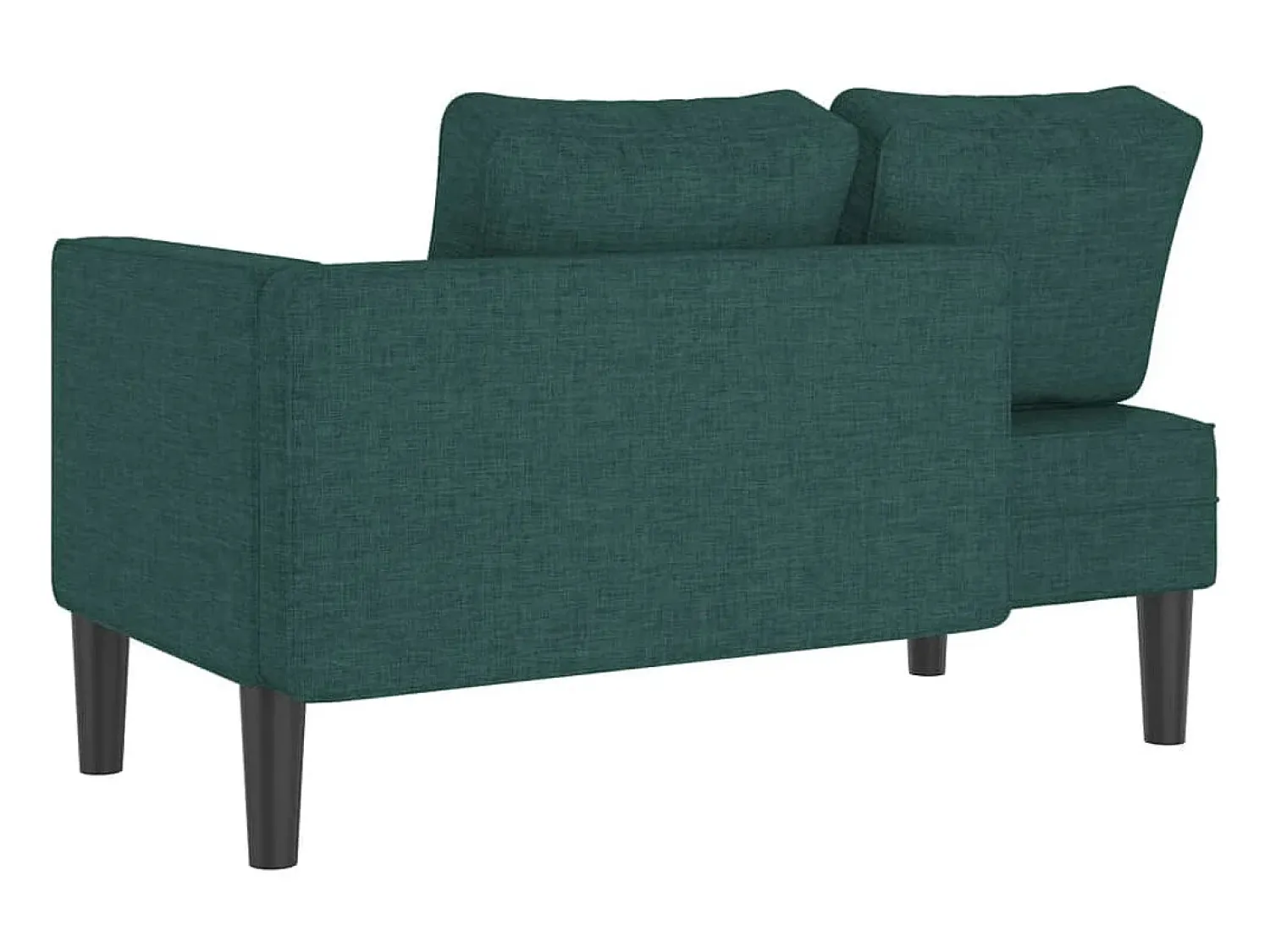 Chaise lounge com almofadões tecido -escuro PT794372 Verde