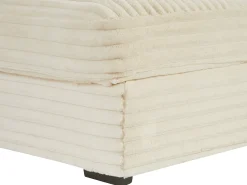 Sofá|Vente-unique Chaise-longue 2 lugares em veludo canelado grosso ESARTO de Pascal Morabito Bege