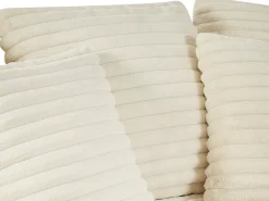 Sofá|Vente-unique Chaise-longue 2 lugares em veludo canelado grosso ESARTO de Pascal Morabito Bege