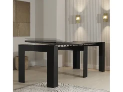 CLARA - Mesa consola fina antracite extensível de 25 cm a 2 metros - extensões integradas - até 8 pessoas - envio gratuito^ Consola