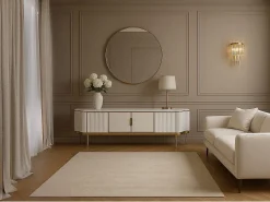 Móvel De Tv| Cómoda 200x52x40 cm dourada estilosa st905c Dourado / Branco sujo