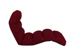 Poltrona| Colchão dobrável couro artificial tinto PT849913 Vermelho