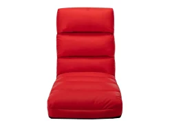 Poltrona* Colchão dobrável couro artificial PT775163 Vermelho