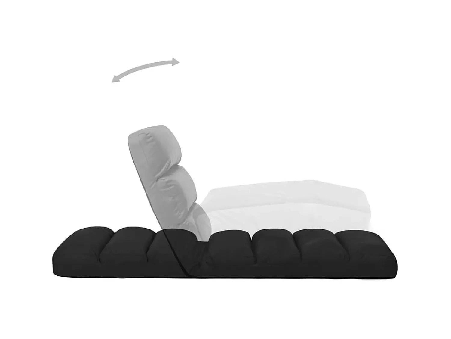 Poltrona| Colchão dobrável couro artificial PT325519 Preto