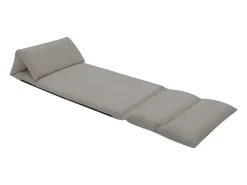 Poltrona|vidaxl Colchão dobrável microfibra -claro Cinzento