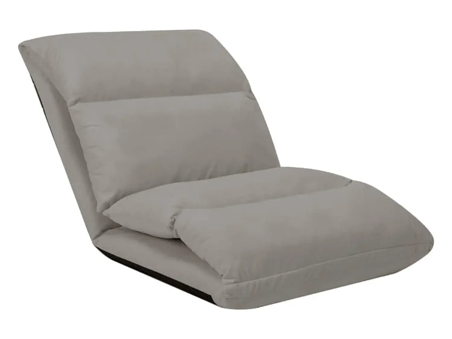 Poltrona|vidaxl Colchão dobrável microfibra -claro Cinzento