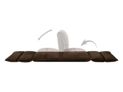Poltrona|vidaxl Colchão dobrável microfibra Castanho