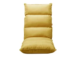 Poltrona*vidaxl Colchão dobrável tecido mostarda Amarelo