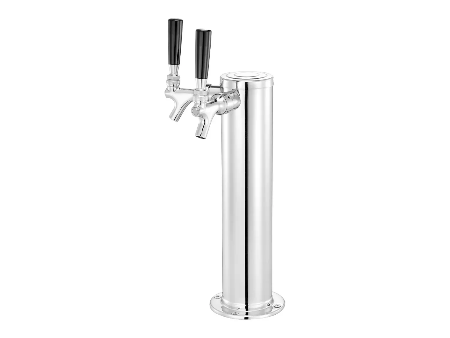 Sale Coluna de Cerveja SucceBuy, com Dois Torneiras, Inox e Fechamento Automático, para Festas e Bares Prateado