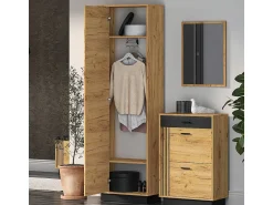 Petits-Meubles Coluna de entrada de 1 porta em madeira Nilo^ Móvel De Arrumação