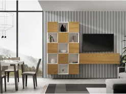 Móvel De Tv*ITAMOBY Composição da parede da sala A101 L.274 H.200 D.39.2 Multicor