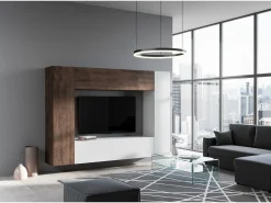 Móvel De Tv*ITAMOBY Composição da parede da sala A06 L.254 H.173.6 P.39.2 Multicor
